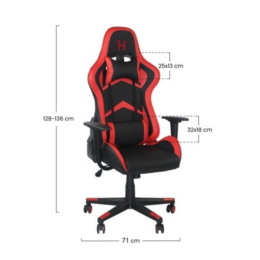 Silla gaming Thinia Home Titán respaldo ergonómico cuero sintético ajuste 120kg
