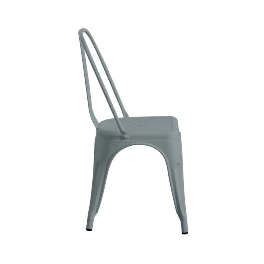 Silla Thinia Home Strong Acero Mate Apilable Diseño Industrial Interior