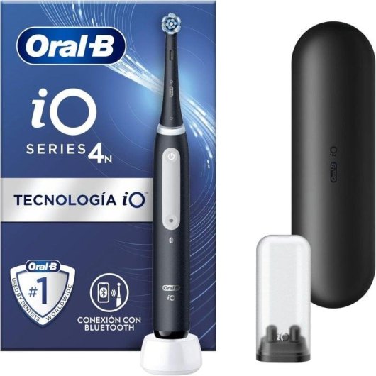 Escova de Dentes Oscilante Rotativo Oral-B iO 4N 4 Modos Sensor Pressao Temporizador Estojo