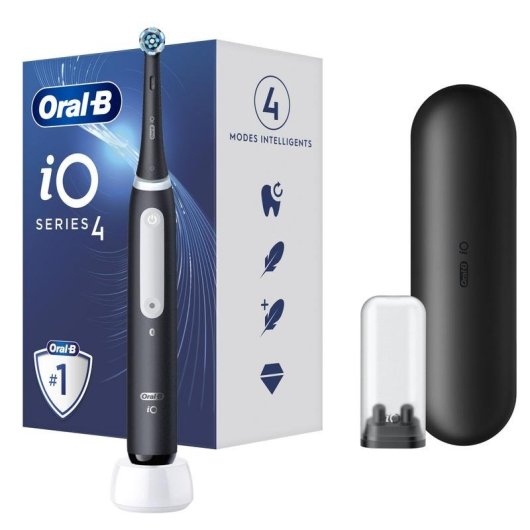 Escova de Dentes Oscilante Rotativo Oral-B iO 4N 4 Modos Sensor Pressao Temporizador Estojo