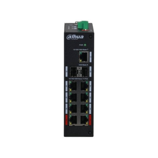 Switch Dahua DH-PFS3211-8GT-120-V2 8x Gigabit PoE 2x SFP Uplink 120W Carcasa Metálica