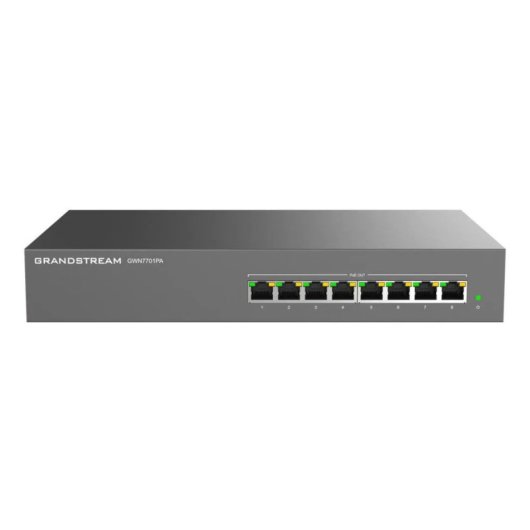 Commutateur mural non géré Grandstream GWN7701PA 8 ports Gigabit PoE+ 16 Gbit/s