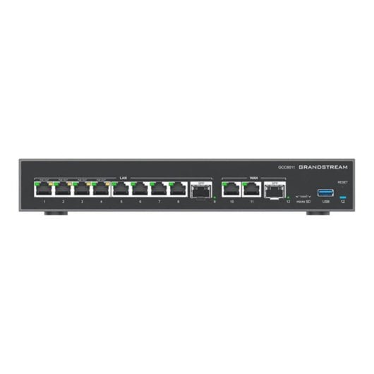 Switch Grandstream GCC6011 2 SFP 2,5Gbps 10 Gigabit Ethernet 4 PoE VPN Firewall IP PBX