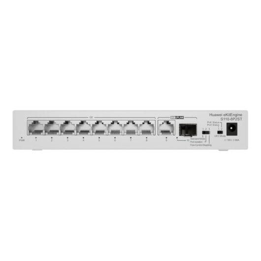 Switch Huawei S110-8P2ST 8 puertos Gigabit PoE+ 1 GE SFP 20Gbps Compacto