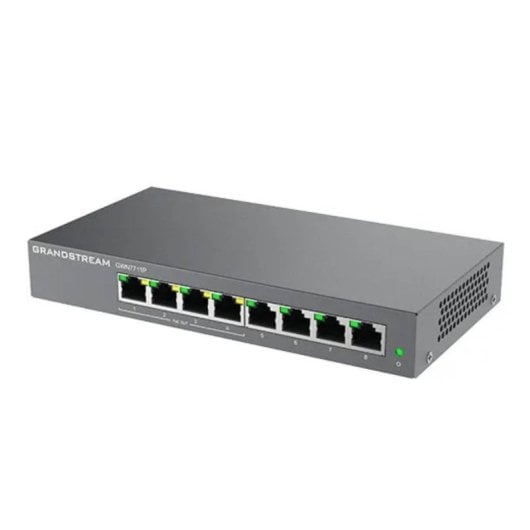 Switch Grandstream GWN7711P 8x GbE RJ45 4x PoE/PoE+ o +24VDC Pasivo Capa 2