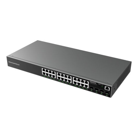 Switch Grandstream GWN7803P 24P Gigabit PoE+ 4SFP Rack VLAN Gestión Avanzada L2+
