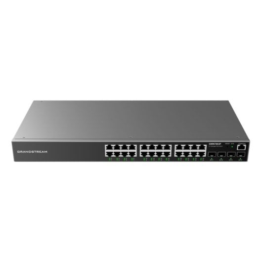 Switch Grandstream GWN7803P 24P Gigabit PoE+ 4SFP Rack VLAN Gestión Avanzada L2+