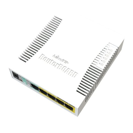 Commutateur géré Mikrotik RB260GSP 5 ports Gigabit PoE SFP SwOS SOHO