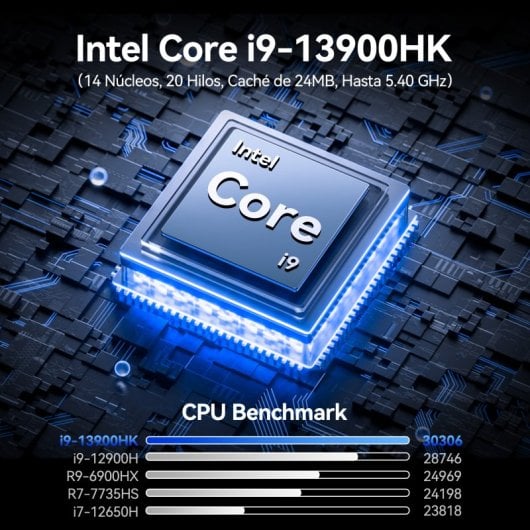 GEEKOM XT13 Pro Intel Core i9-13900HK 32GB 1TB SSD WiFi 6E Windows 11 Blanco