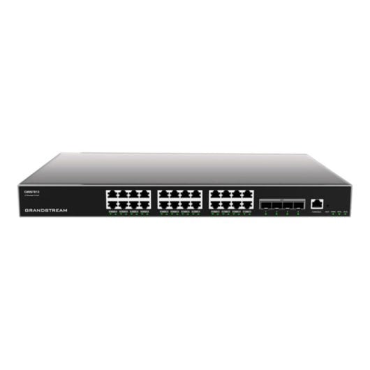 Switch Grandstream GWN7813 24 puertos Gigabit, 4 SFP+, L3, VLAN, PSU redundante rack