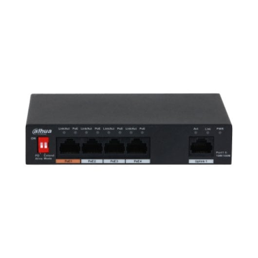Commutateur Dahua DH-PFS3005-4ET-60-V2 5 ports Gigabit PoE Hi-PoE 60 W mural MAC Learning