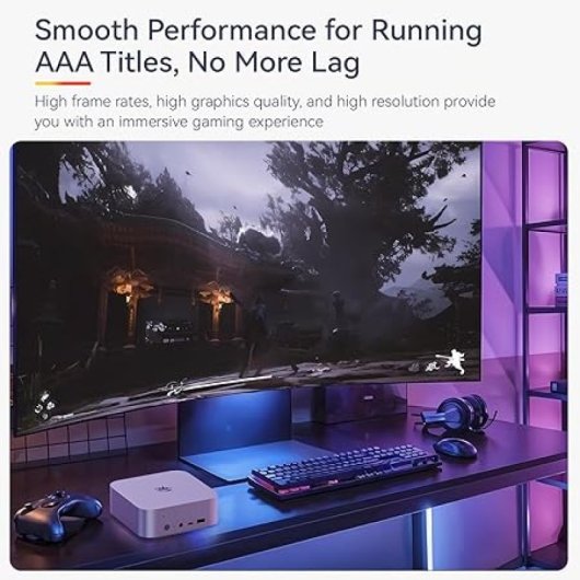 Beelink SER9 Pro Gaming AMD Ryzen AI 9 HX 370 64GB 2TB SSD Windows 11 Blanco