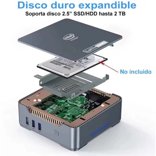 Withtech Mini PC Intel J4125 8GB 128GB eMMC Windows 11