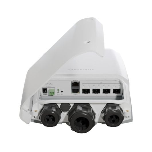 Commutateur Mikrotik FiberBox Plus CRS305-1G-4S+OUT 4x SFP+ IP66 extérieur ARM 256 Mo RAM