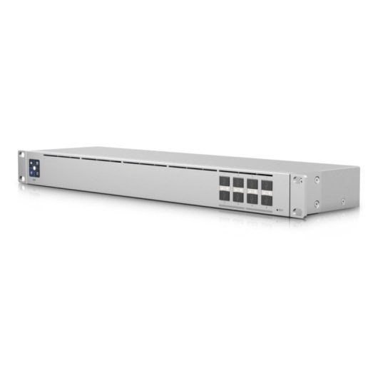 Switch Ubiquiti USW-Aggregation 8 SFP+ 10Gbps L2 Sin Ventilador Pantalla LCM 1U