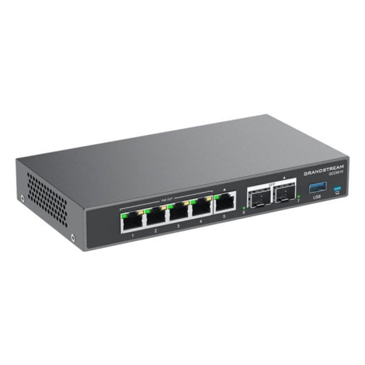 Gateway Grandstream GCC6010 All In One 2 SFP Router VPN Firewall IP PBX Switch Negro