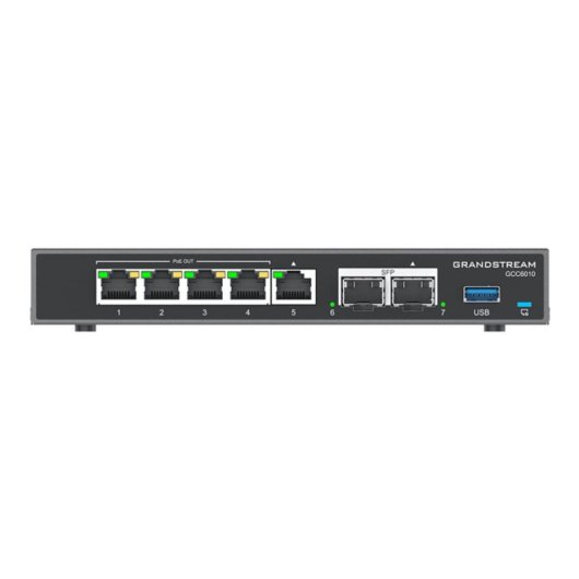Gateway Grandstream GCC6010 All In One 2 SFP Router VPN Firewall IP PBX Switch Negro