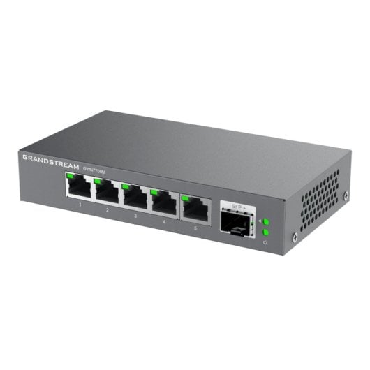 Commutateur compact plug-and-play Ethernet 2,5 G Grandstream GWN7700M à 5 ports