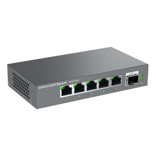 Commutateur compact plug-and-play Ethernet 2,5 G Grandstream GWN7700M à 5 ports
