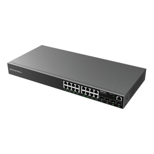 Commutateur Grandstream GWN7802 16 ports Gigabit 4 SFP 40 Gbit/s couche 2+ rack
