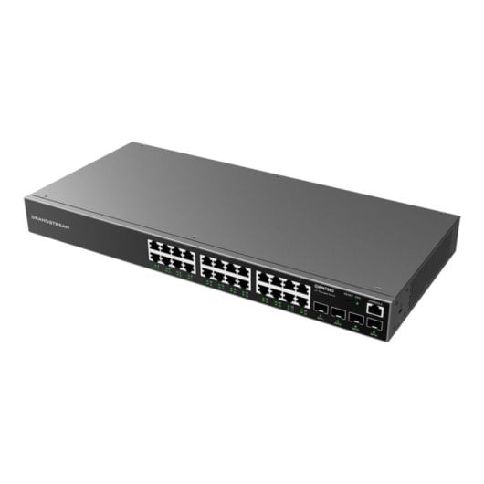 Commutateur Grandstream GWN7803 24 ports Gigabit 4 SFP L2+ 56 Gbit/s Rack VLAN QoS Sécurité