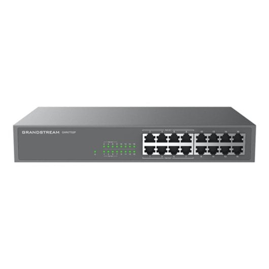 Commutateur de sécurité VLAN Gigabit PoE+ 16 ports Grandstream GWN7702P 30 W QoS