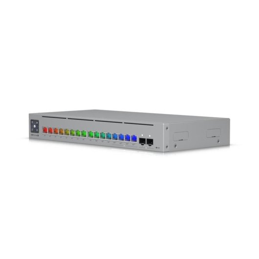 Switch Ubiquiti USW-Pro-Max-16-PoE 16x Gigabit 2x SFP+ L3 Rack PoE 30W Acero