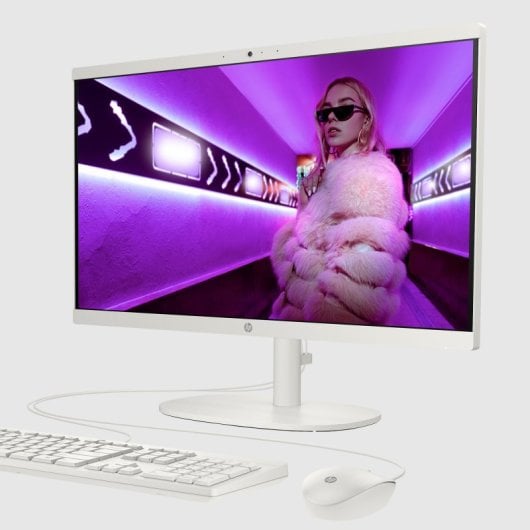 HP All-in-One 22-dg0025ns Intel N100 8GB 256GB SSD 21.45" FHD Blanco Windows 11
