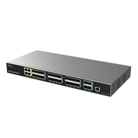 Switch Grandstream GWN7831 24 Puertos Gigabit Layer 3 PoE Seguridad Rack