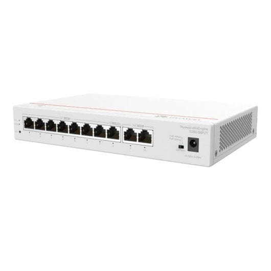 Switch Huawei S380-S8P2T 2x GE WAN 8x GE LAN PoE+ 124W 16 VLAN 16Gbps