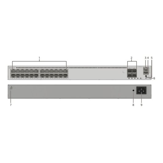 Commutateur rack 1U géré Huawei S310-24PN4X 24P 2,5G PoE 4SFP+ L2+
