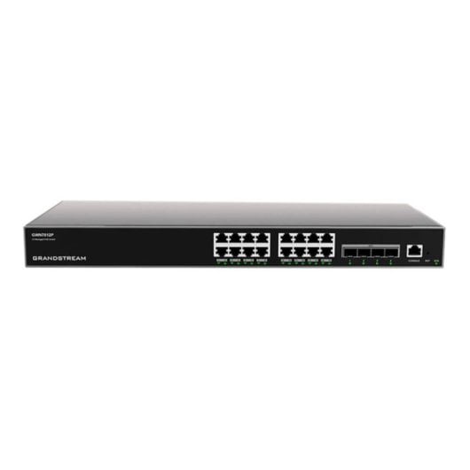 Switch Grandstream GWN7812P 16x GbE 4x SFP+ PoE capacidad de conmutación 128Gbps