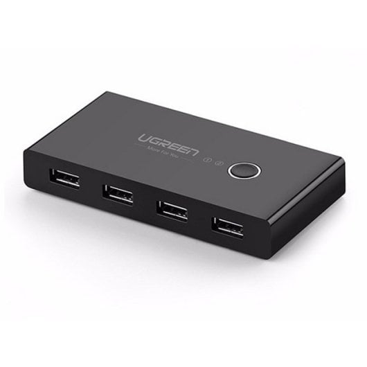 Chaveador KVM Ugreen USB 2.0 2x4 Preto