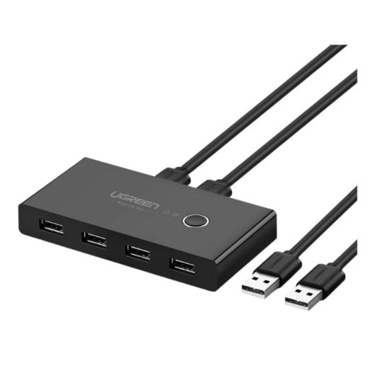 Chaveador KVM Ugreen USB 2.0 2x4 Preto