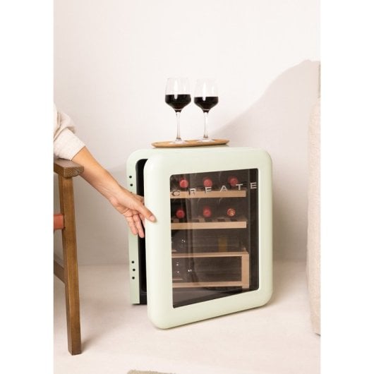 Create Winecooler Retro Vinoteca12 Botellas G Verde