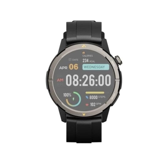 AGM Legion Rugged Bluetooth 46mm AMOLED Noir M Résistance 5ATM MIL-STD-810H Pulsomètre