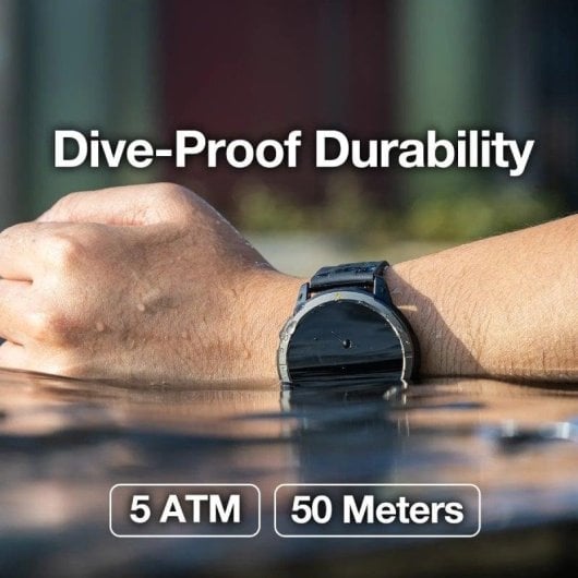 AGM Legion Rugged Bluetooth 46mm AMOLED Noir M Résistance 5ATM MIL-STD-810H Pulsomètre