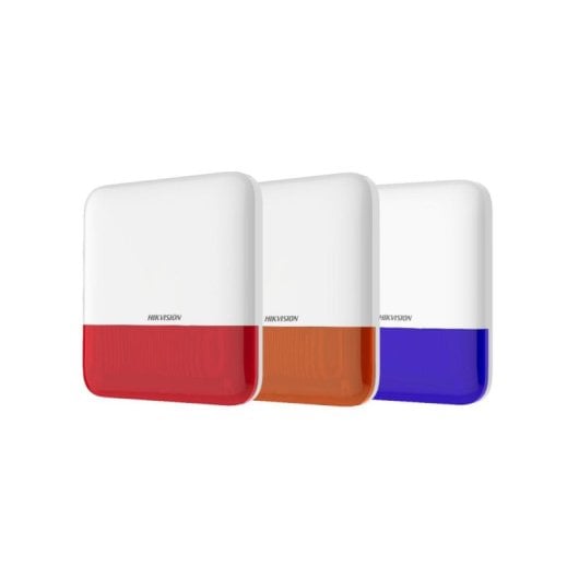 Allarme Hikvision DS-PS1-E-WE-RED Inalámbrico 868 MHz Esterno Flash Rosso 110 dB App