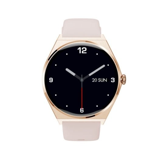 Montre connectée Bluetooth Maxcom Ecowatch 5, écran AMOLED 1,43″, couleur or, notifications intelligentes et appels vocaux