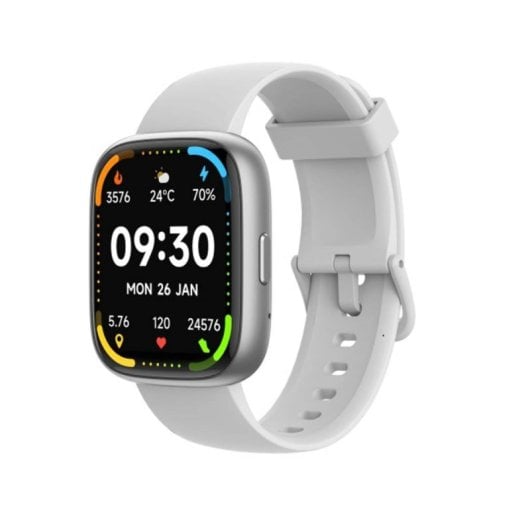 Maxcom Ecowatch 6 TFT-LCD 1,83″ Silber Bluetooth Smartwatch, 7-Tage-Akku, Advanced Health