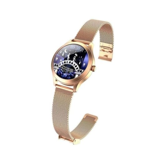 Maxcom Fit FW42 Bluetooth 1.09" TFT Gold IP68 SpO2 Pulsuhr Schlafmonitor Blutdruck