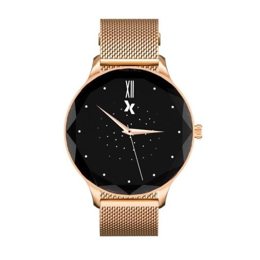 Maxcom FW52 Diamond Bluetooth 44mm TFT Gold/Pink Wechselarmband Herzfrequenz Schlaf Blutdruck