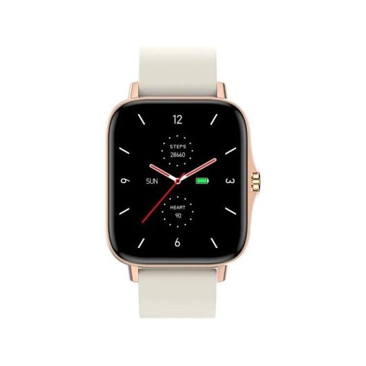 Maxcom FW55 Aurum Pro Bluetooth 44mm Ecrã HD Gold Rosa IP67 SpO2 Pulsómetro Sono