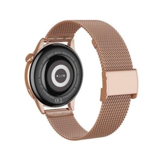 Maxcom FW58 Vanad Pro Bluetooth GPS NFC 46mm AMOLED Gold Pink One Size IP68 SpO2 Pulsuhr Schlafüberwachung Blutdruck