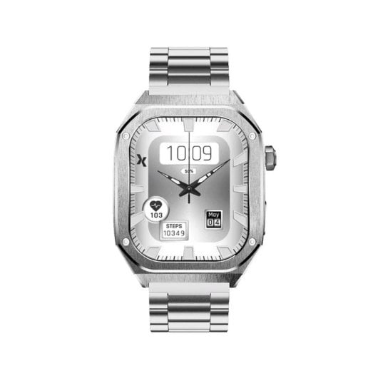 Smartwatch Maxcom FW65 Iron Pro AMOLED 1.95? IP68 Plata + sensores avanzados de salud