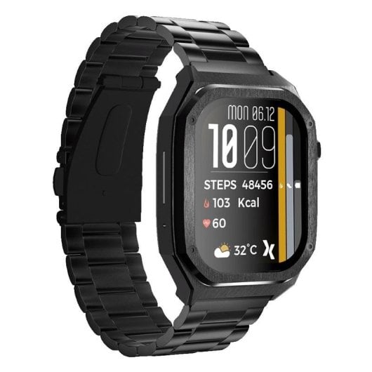 Maxcom FW65 Iron Pro Bluetooth 41mm AMOLED Schwarz IP68 SpO2 Puls Schlaf Überwachung