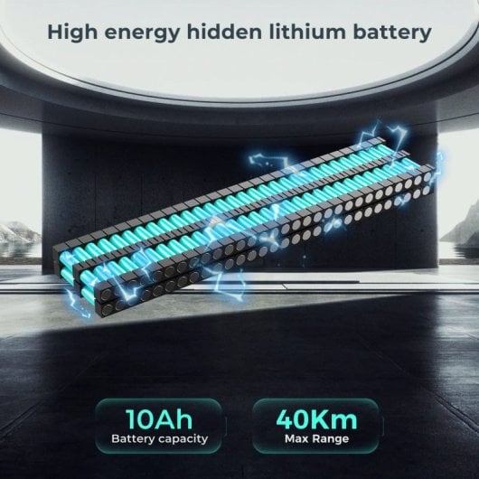 Patinete eléctrico iScooter 30km/h 40km de autonomía 500W plegado rápido IP54 app