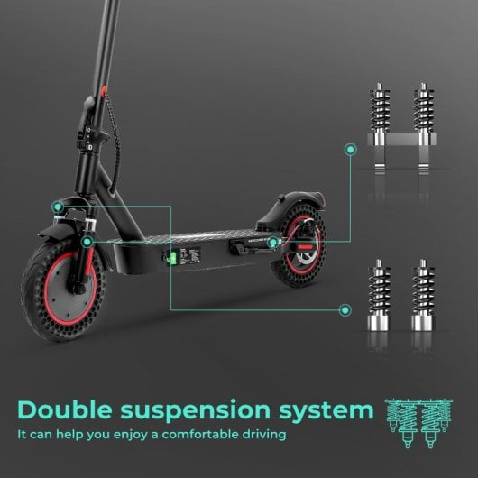 Patinete eléctrico iScooter 30km/h 40km de autonomía 500W plegado rápido IP54 app