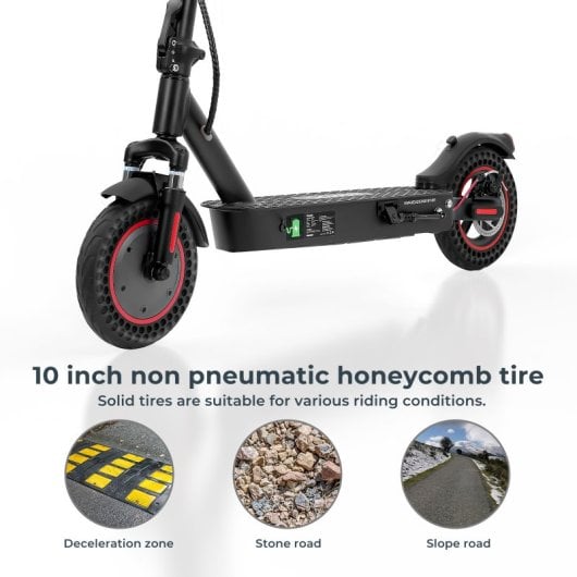 Patinete eléctrico iScooter 30km/h 40km de autonomía 500W plegado rápido IP54 app