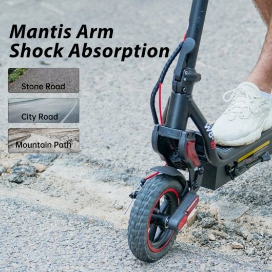 Patinete eléctrico iScooter 40km/h 40km de autonomía 500W plegable freno disco/tambor